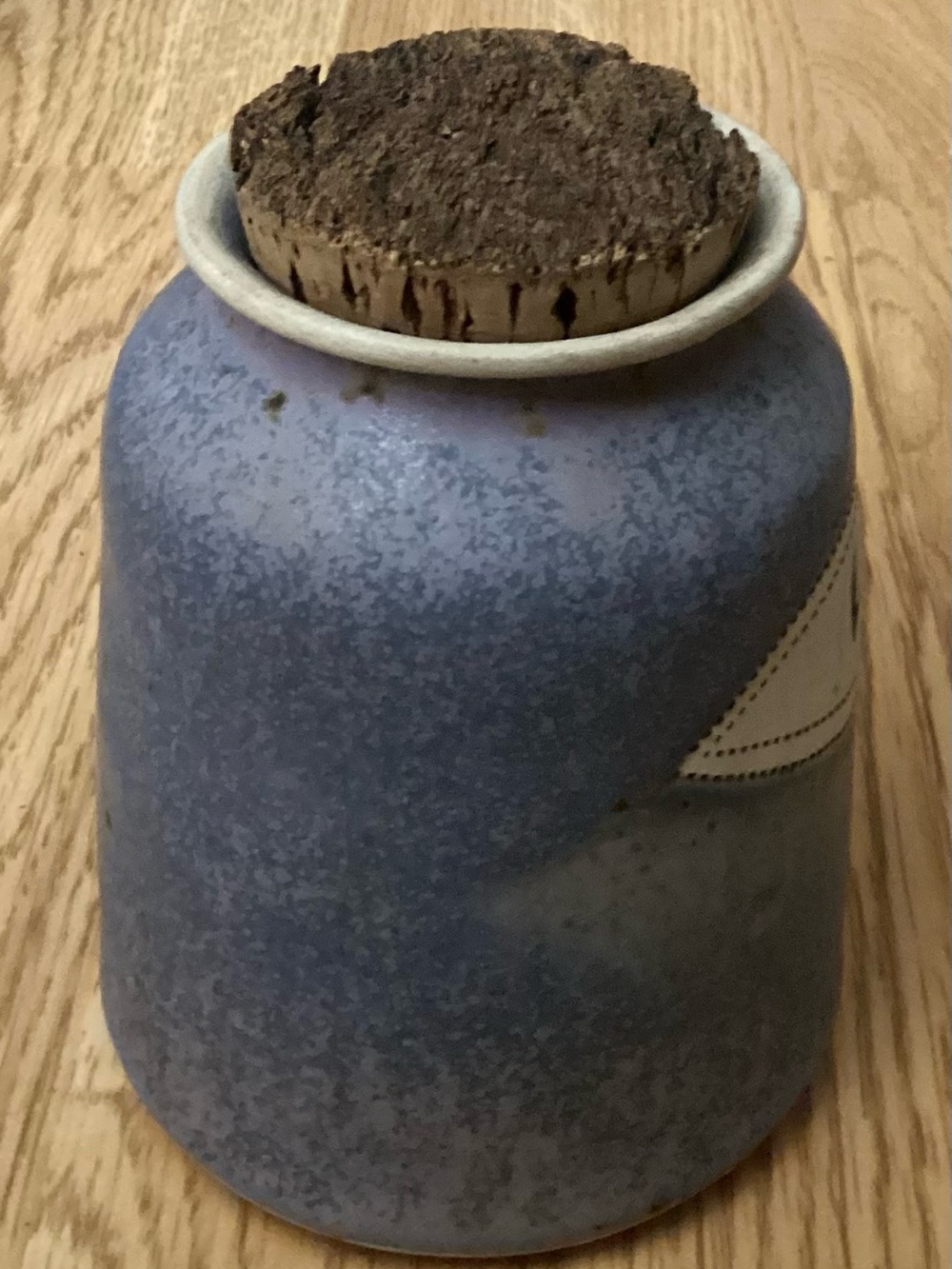 Vintage Handmade Ceramic Word Jar - Lilac/Blue/Cream - “Concessions” - Unused - Picture 6 of 8